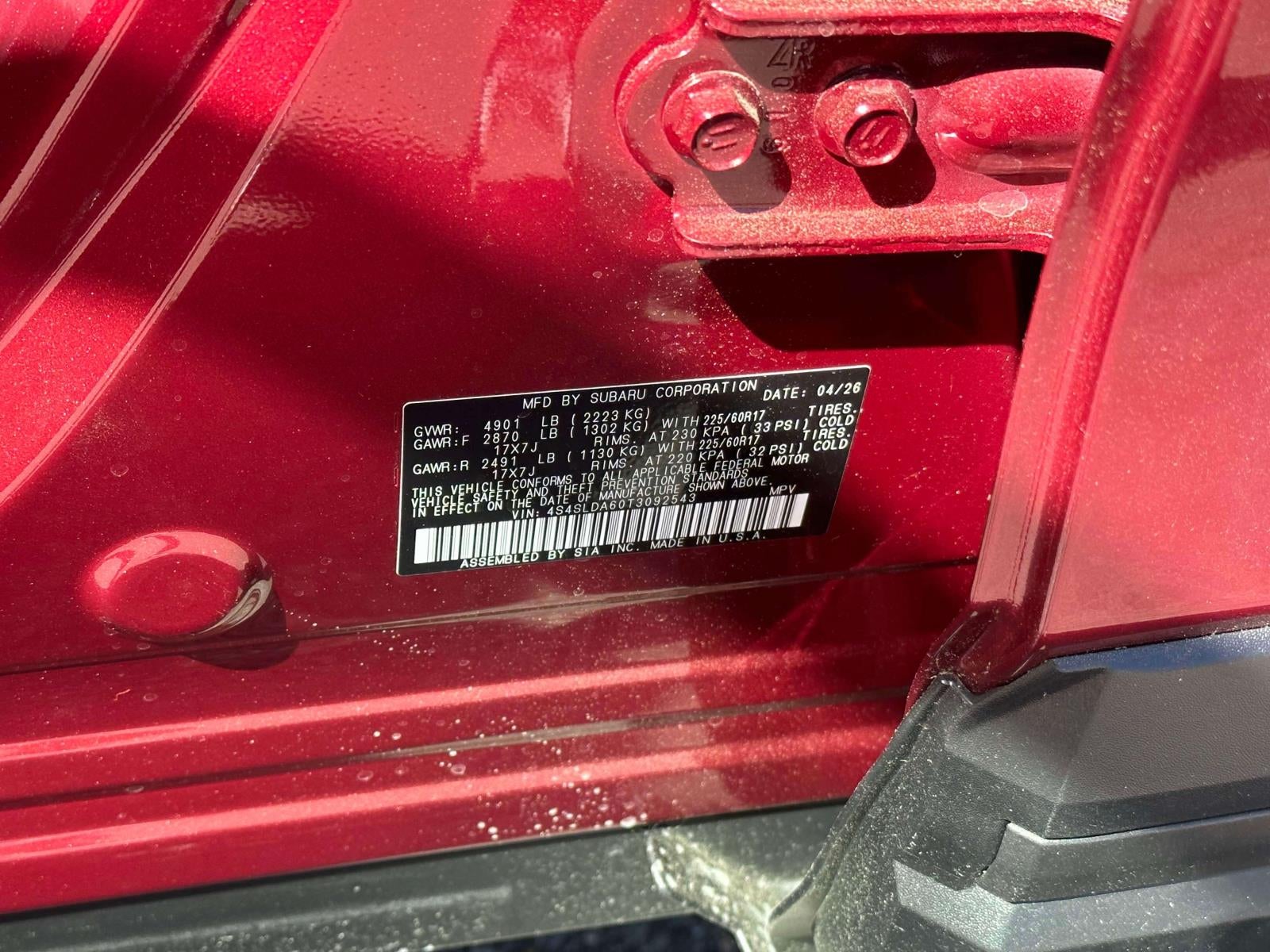 2026 Subaru FORESTER Standard Model