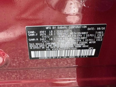 2026 Subaru FORESTER Standard Model