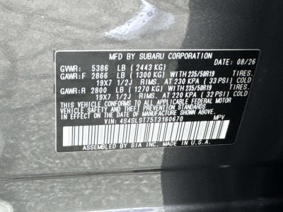 2026 Subaru FORESTER Touring Hybrid