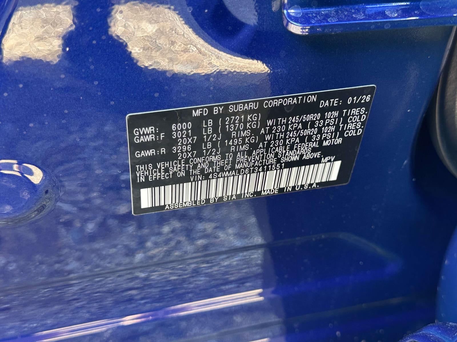 2026 Subaru ASCENT Onyx Edition Touring 7-Passenger