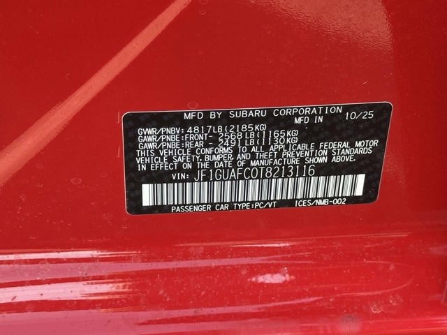 2026 Subaru IMPREZA Sport