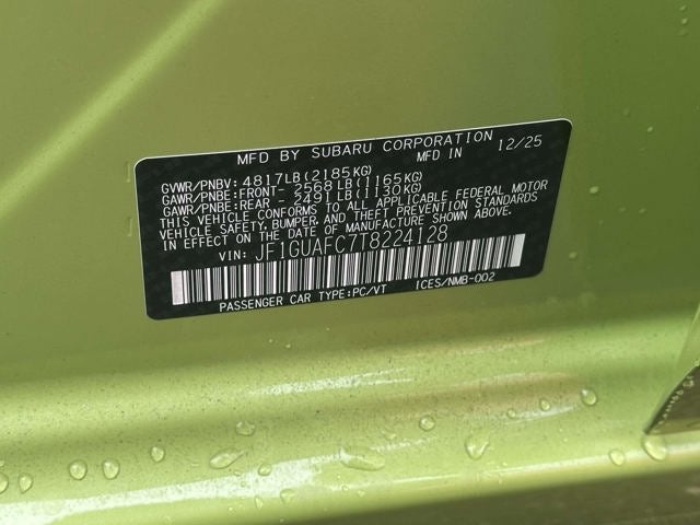 2026 Subaru IMPREZA Sport