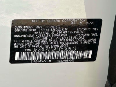 2026 Subaru OUTBACK Premium