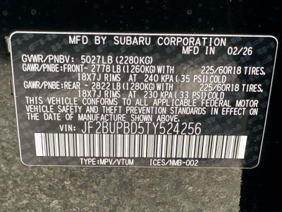 2026 Subaru OUTBACK Premium