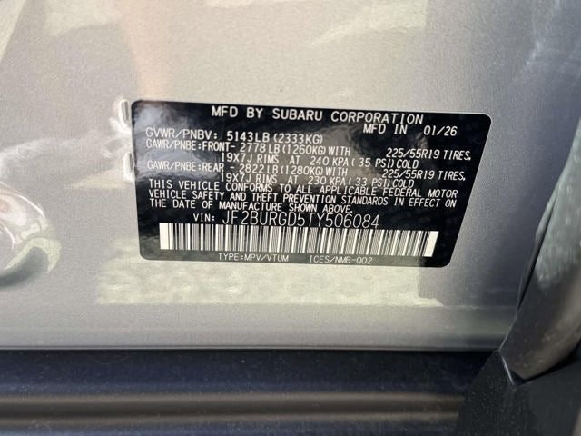 2026 Subaru OUTBACK Limited XT