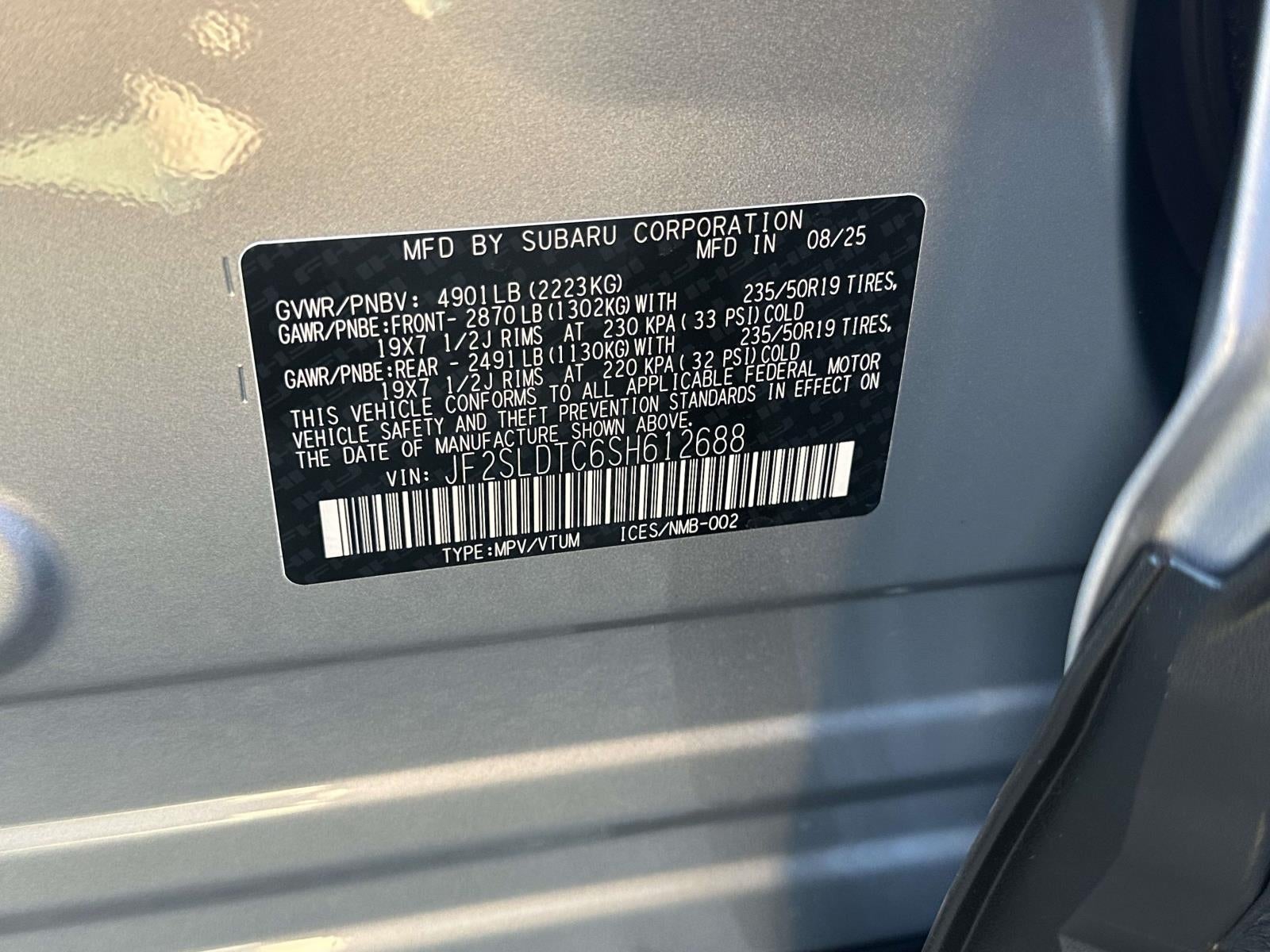 2025 Subaru FORESTER Touring