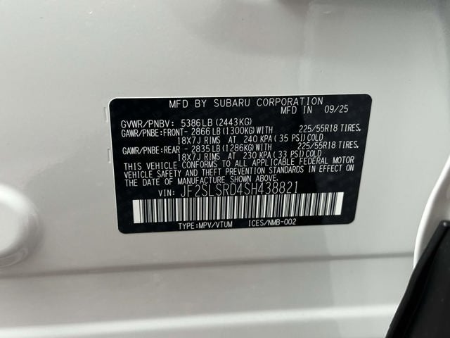 2025 Subaru FORESTER Limited Hybrid