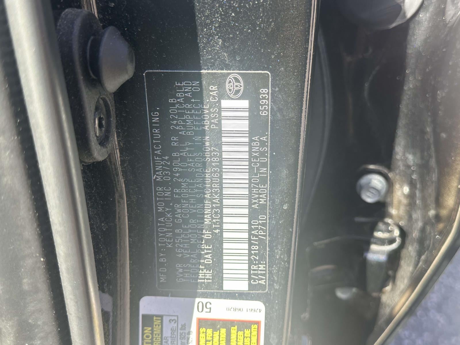 2024 Toyota Camry Hybrid LE CVT (Natl)