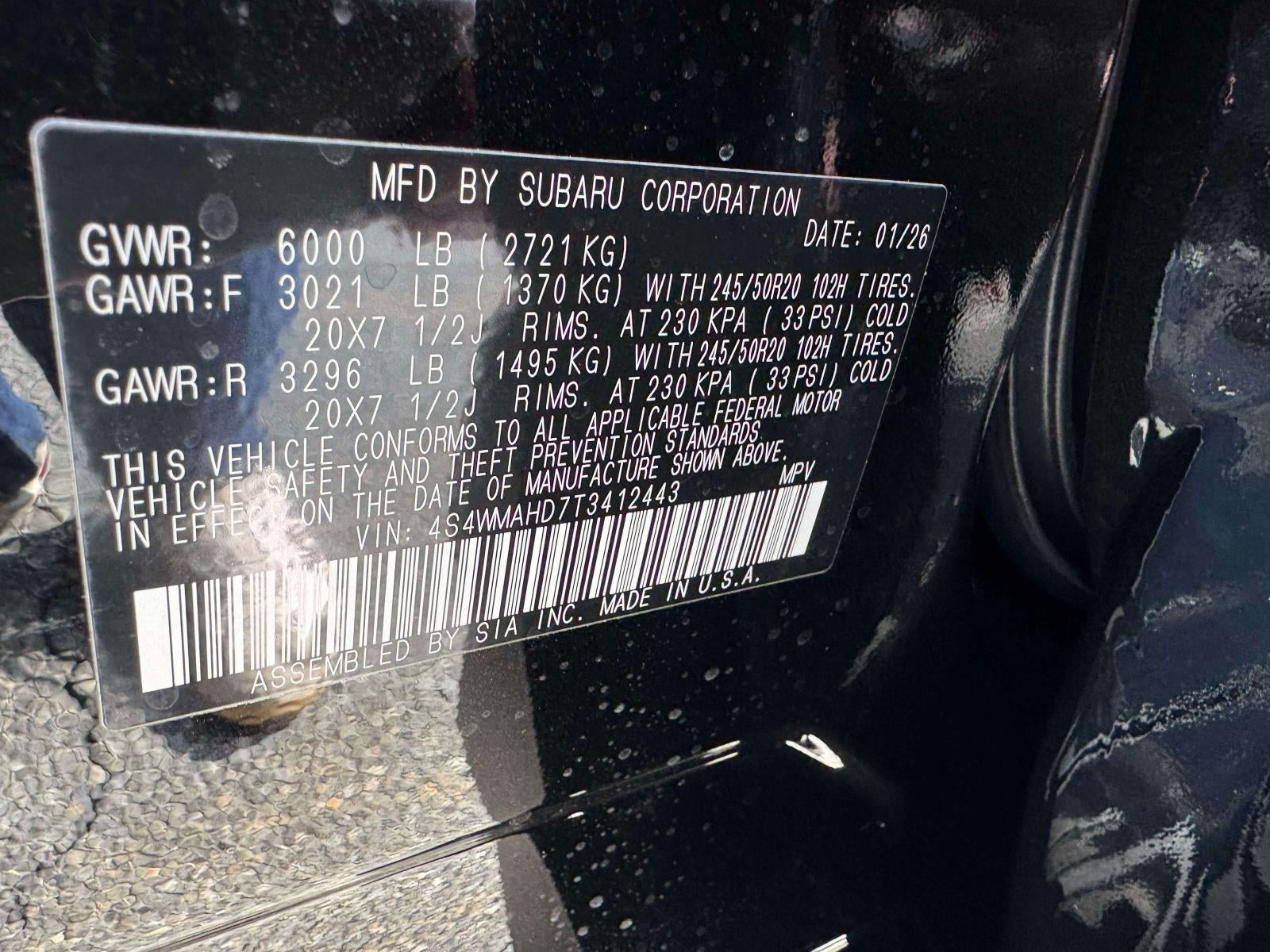 2026 Subaru ASCENT Limited Bronze Edition 7-Passenger