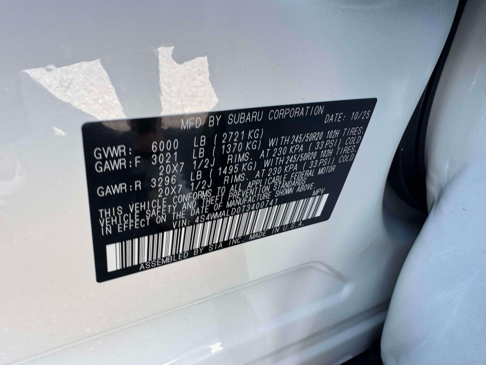 2026 Subaru ASCENT Onyx Edition Touring 7-Passenger