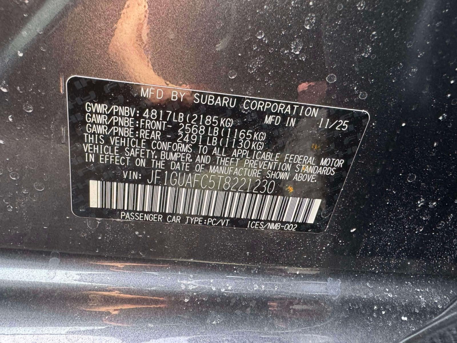 2026 Subaru IMPREZA Sport