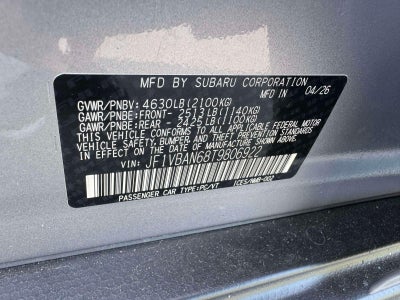 2026 Subaru WRX Limited