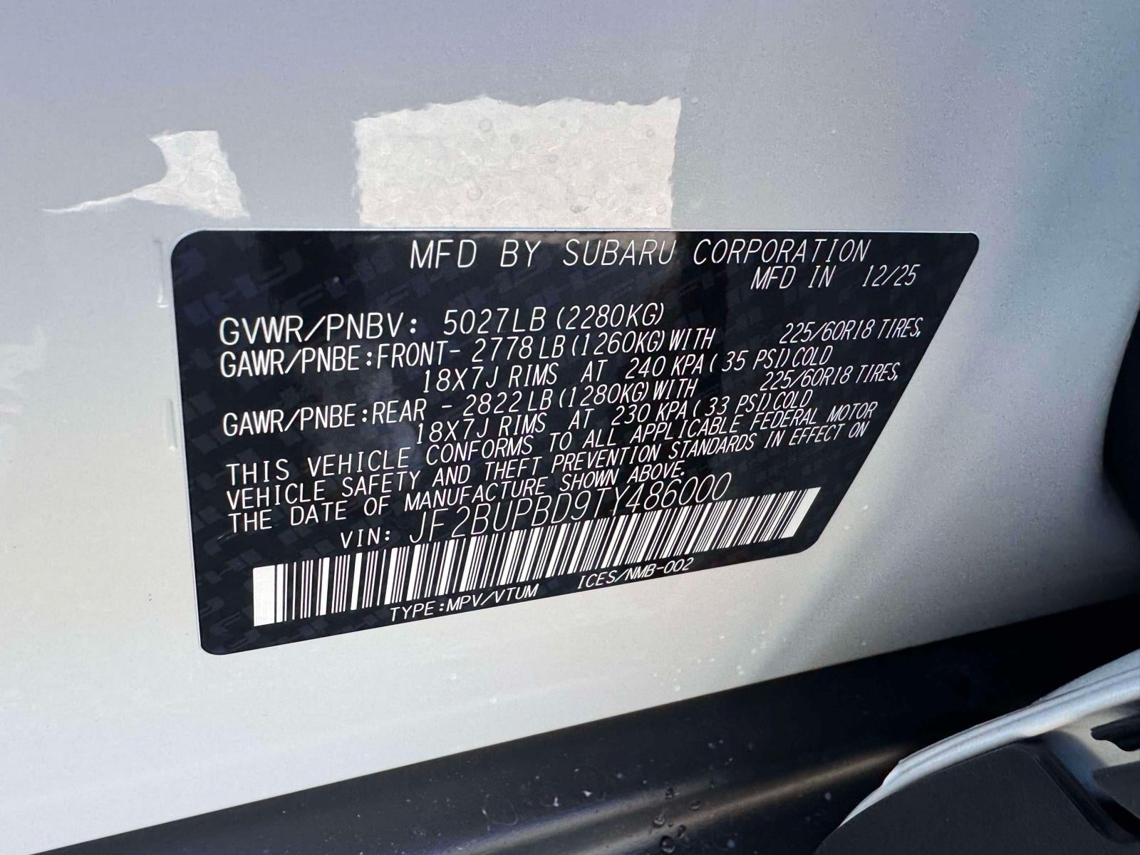 2026 Subaru OUTBACK Premium