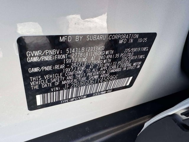 2026 Subaru OUTBACK Limited XT