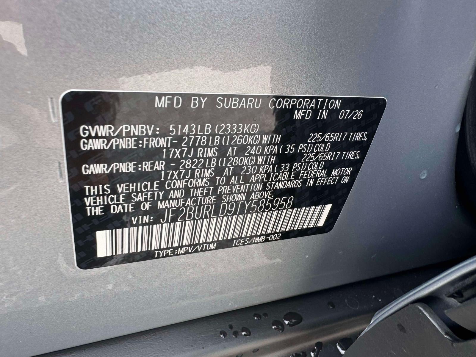 2026 Subaru OUTBACK Wilderness