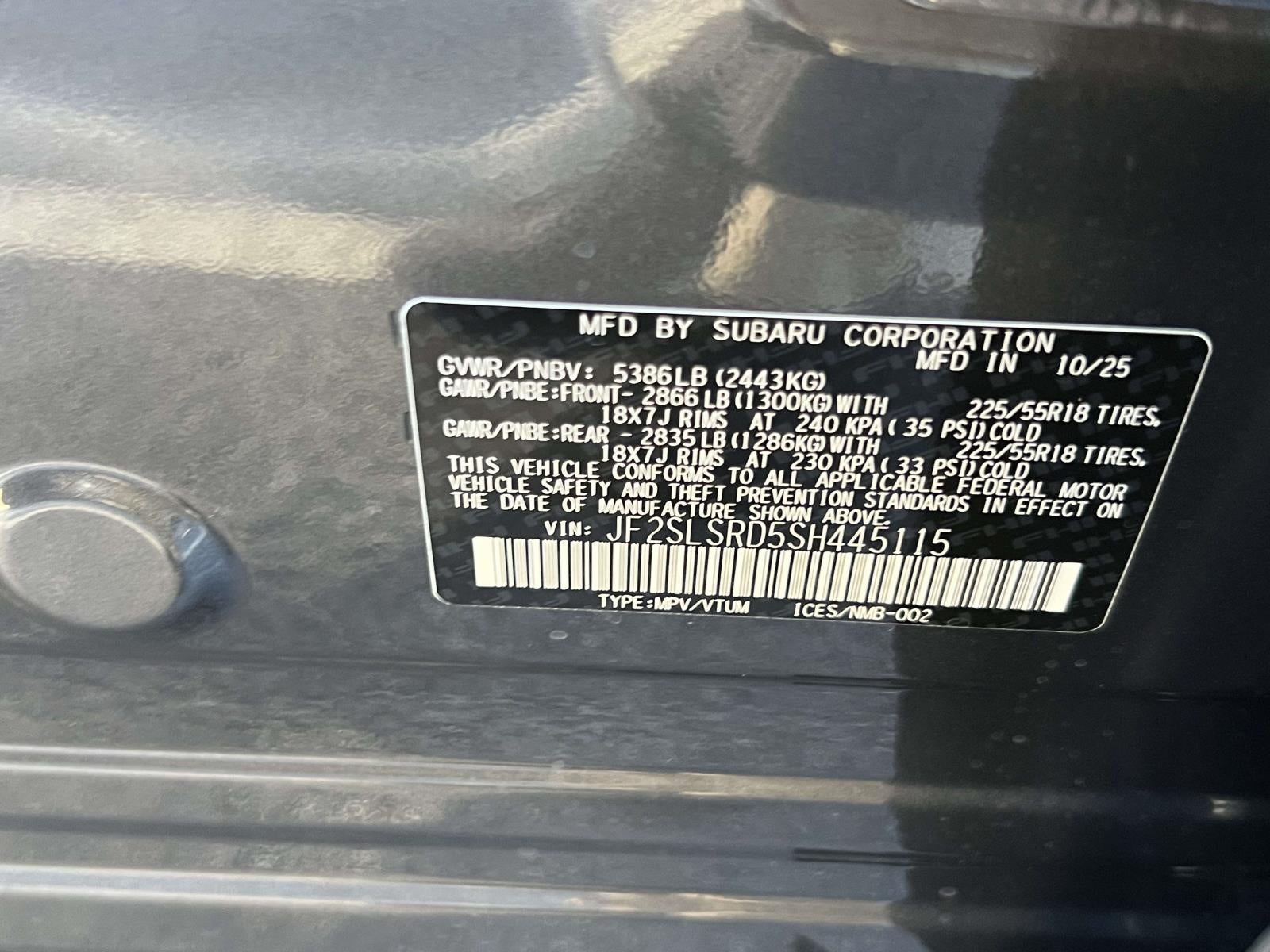 2025 Subaru FORESTER Limited Hybrid