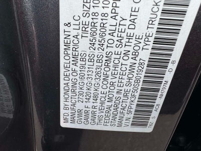 2025 Honda Ridgeline RTL