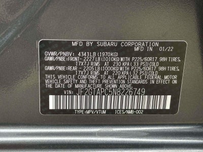 2022 Subaru Crosstrek Premium CVT