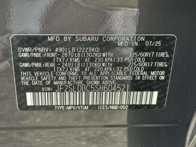 2025 Subaru Forester Premium AWD