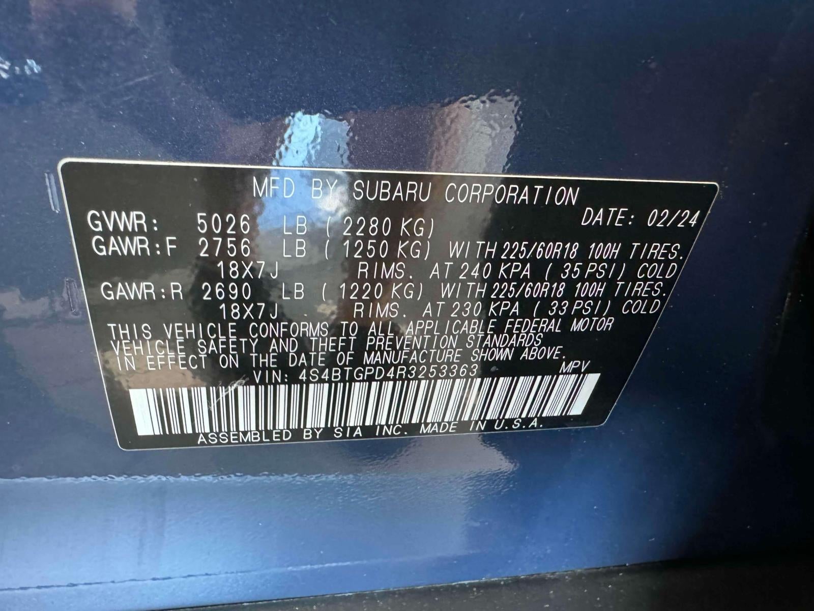 2024 Subaru Outback Touring XT AWD