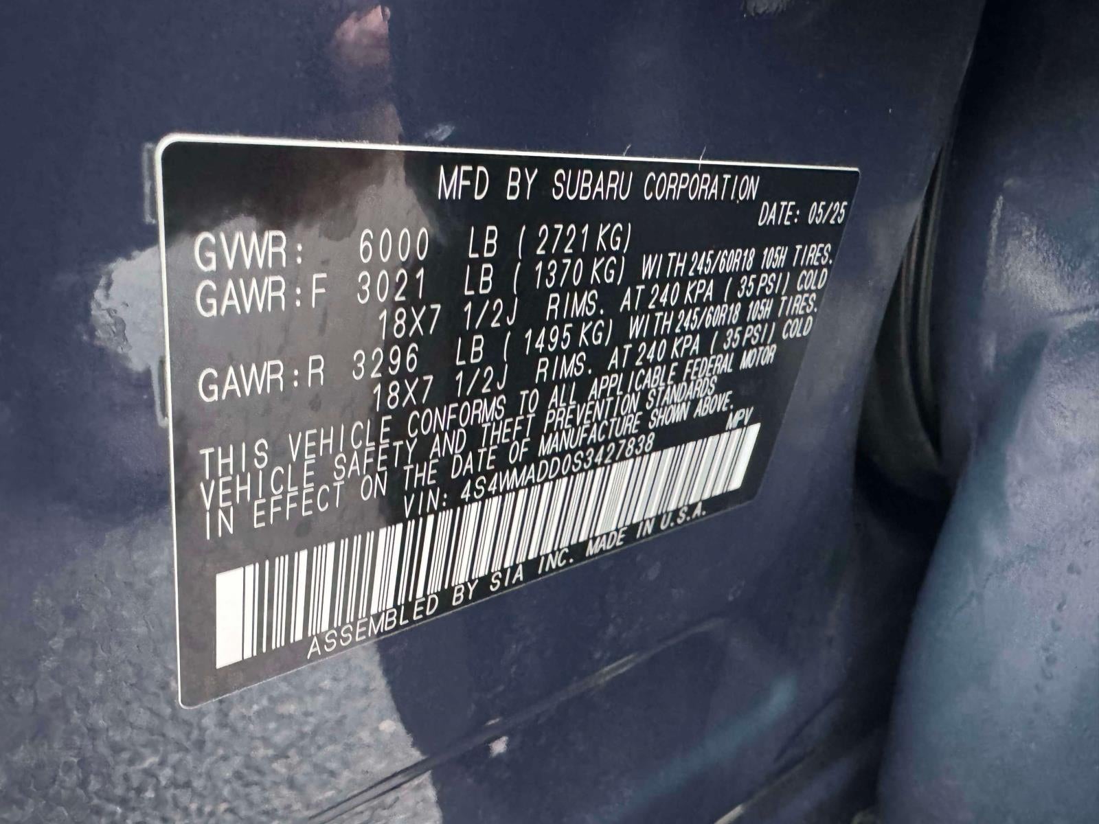 2025 Subaru Ascent Premium 7-Passenger