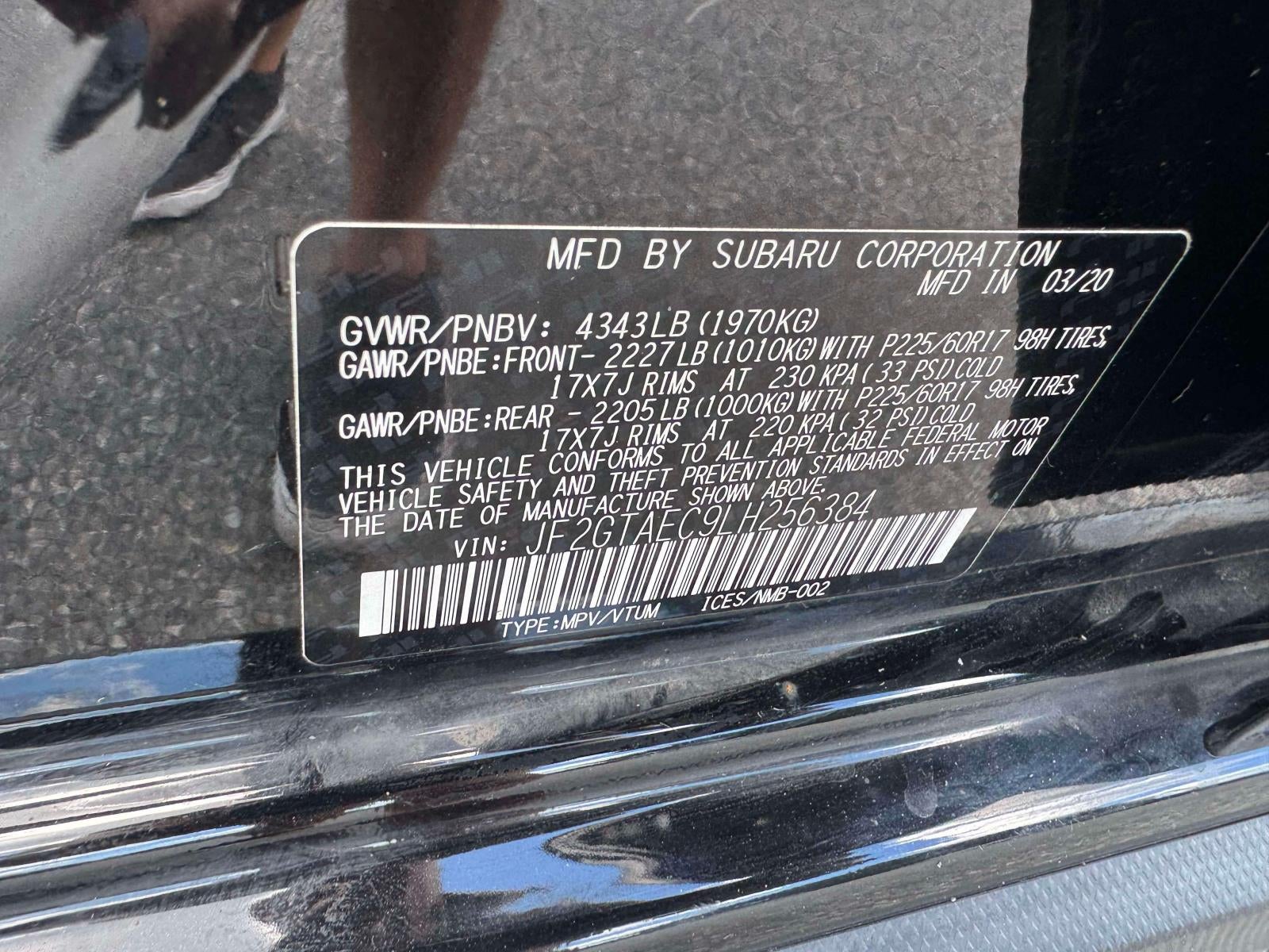 2020 Subaru Crosstrek Premium CVT
