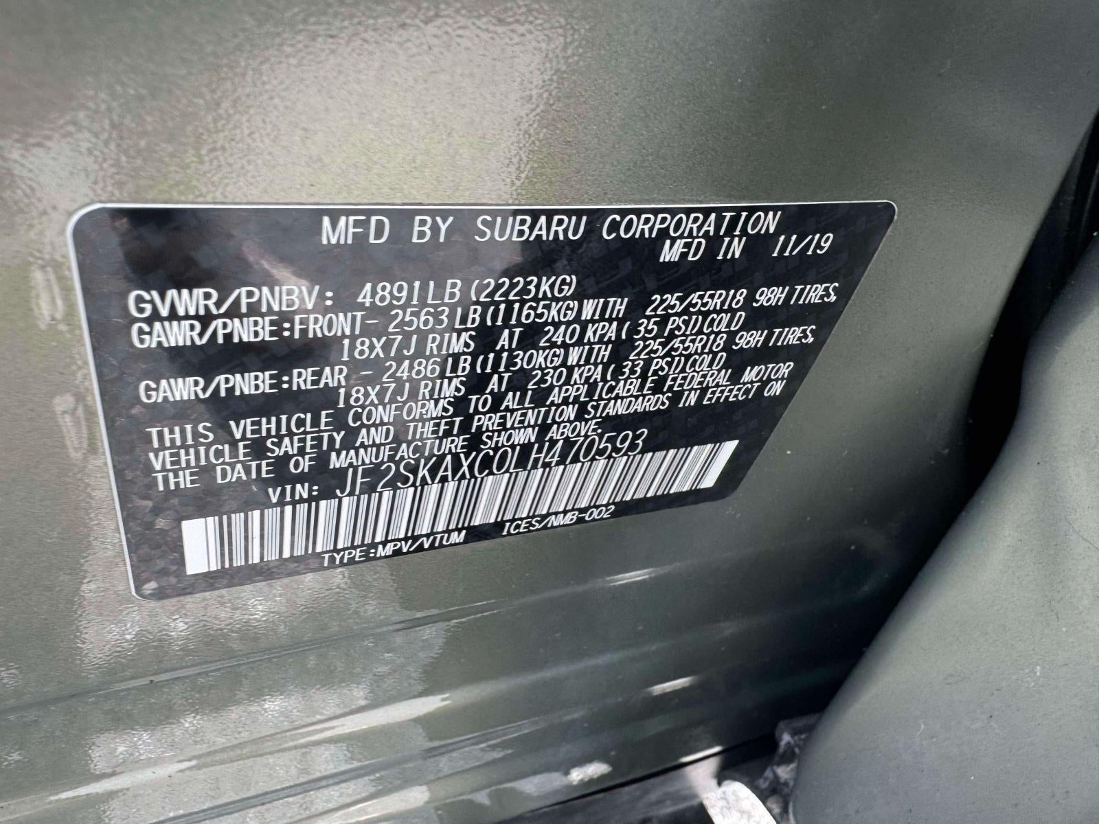 2020 Subaru Forester Touring CVT