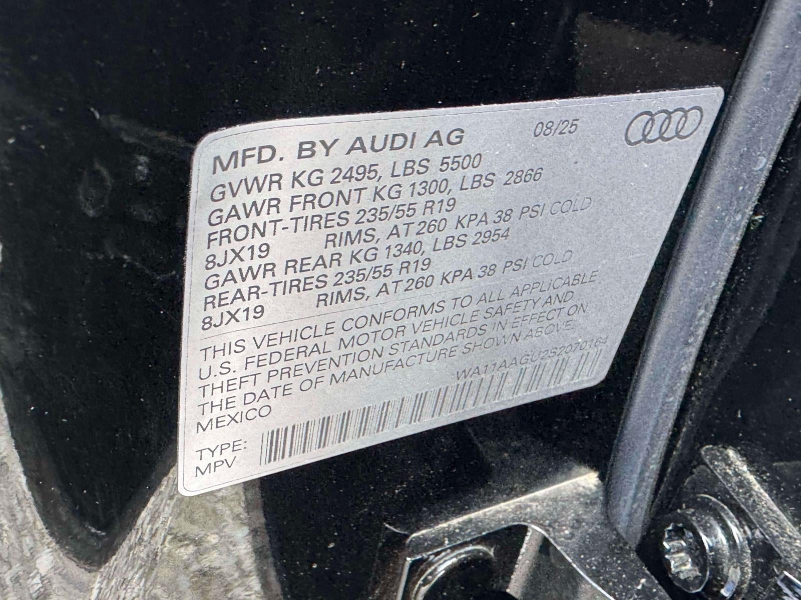 2025 Audi Q5 Premium 2.0 TFSI quattro