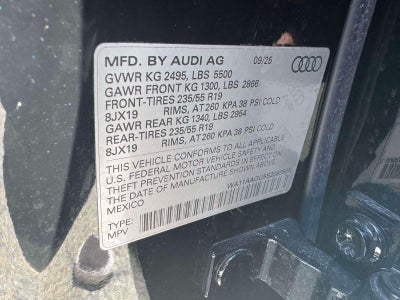 2025 Audi Q5 Premium 2.0 TFSI quattro