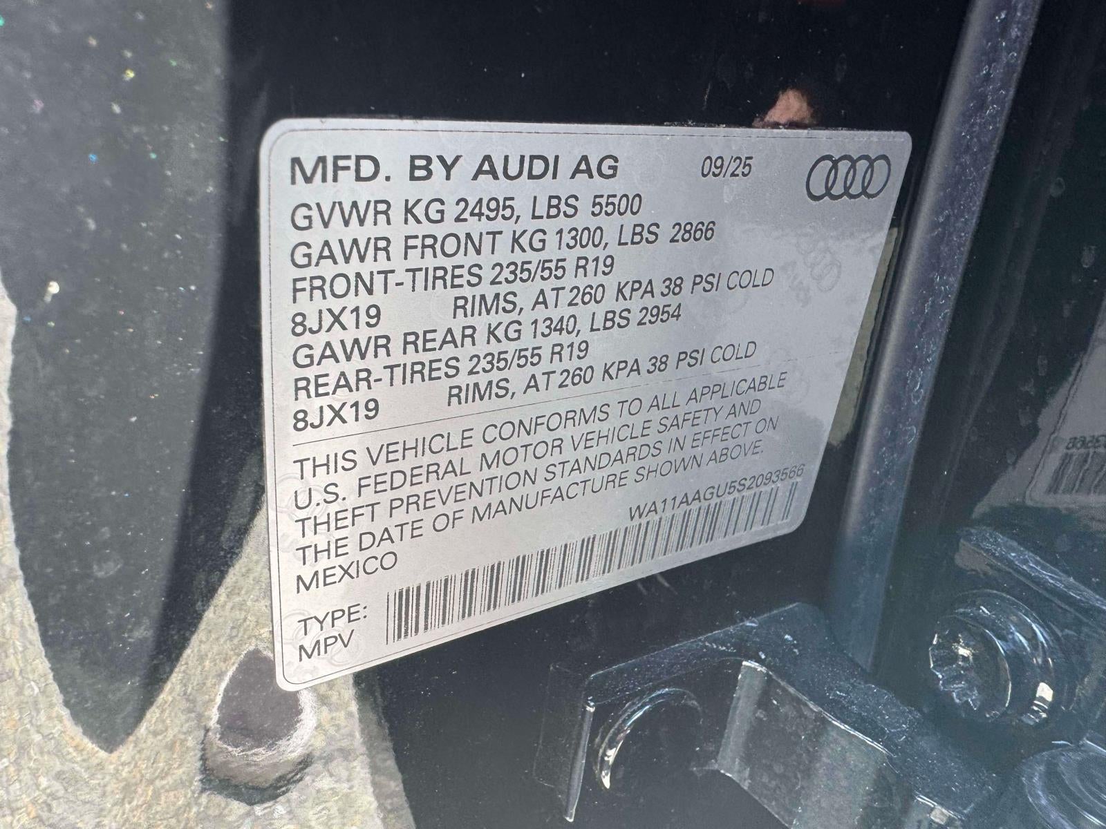 2025 Audi Q5 Premium 2.0 TFSI quattro