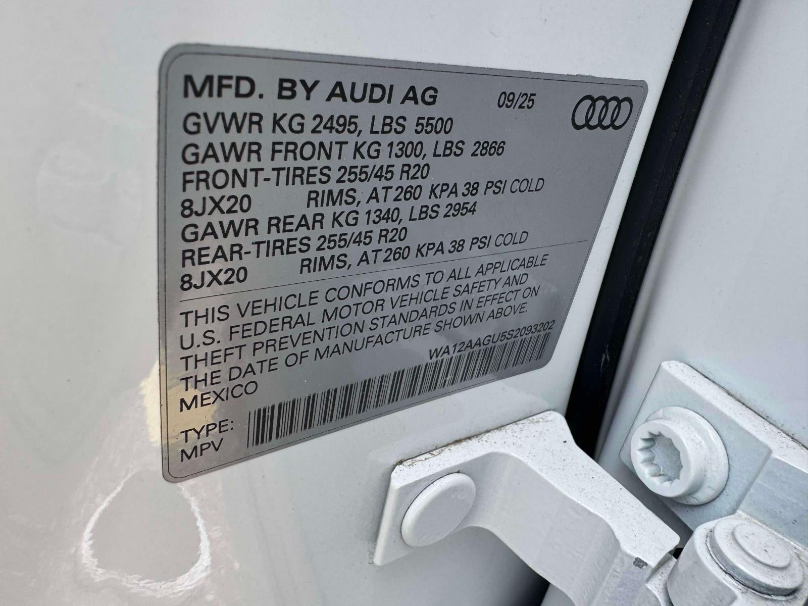 2025 Audi Q5 Premium Plus 2.0 TFSI quattro
