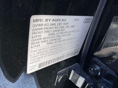 2025 Audi Q5 Prestige 2.0 TFSI quattro