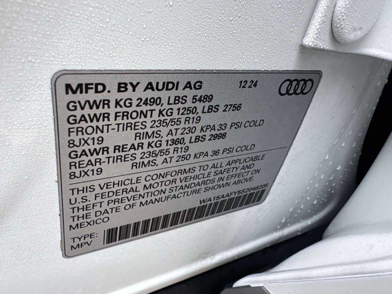 2025 Audi Q5 Sportback S line Premium Plus 45 TFSI quattro