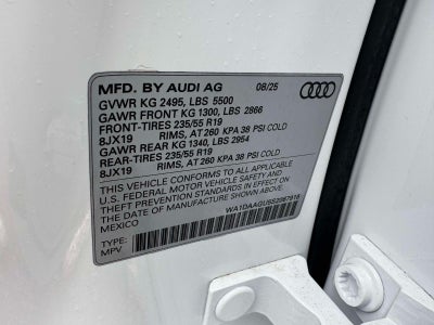 2025 Audi Q5 Sportback Premium 2.0 TFSI quattro