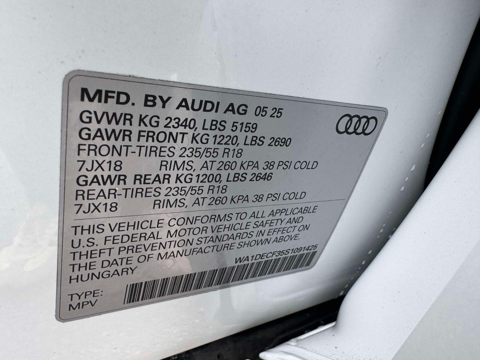 2025 Audi Q3 S line Premium 45 TFSI quattro