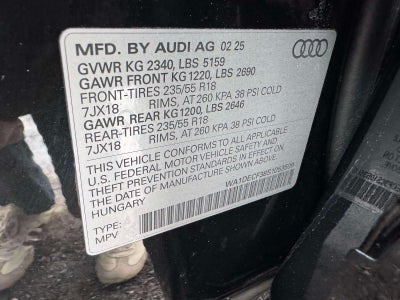 2025 Audi Q3 S line Premium 45 TFSI quattro