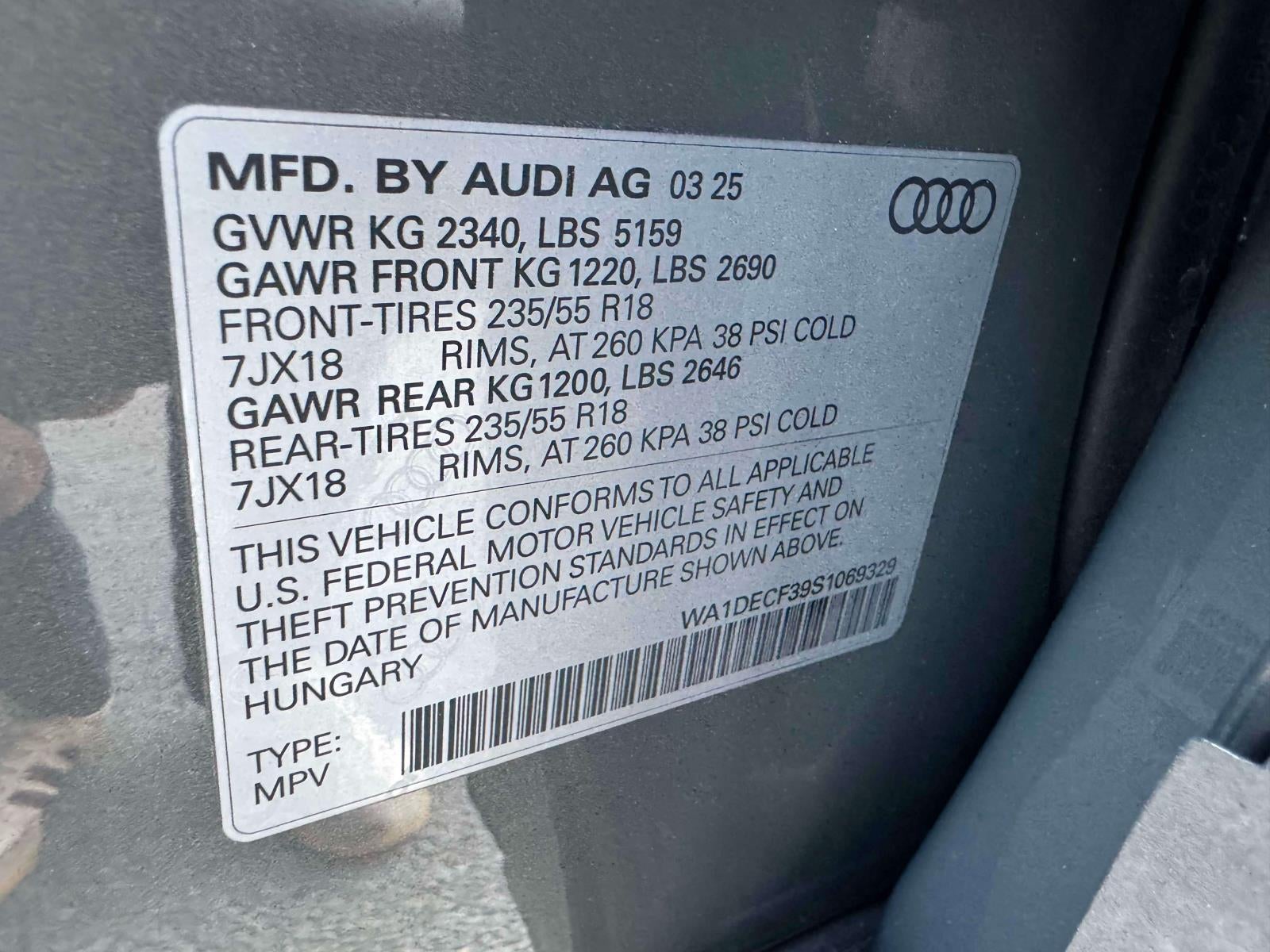 2025 Audi Q3 S line Premium 45 TFSI quattro