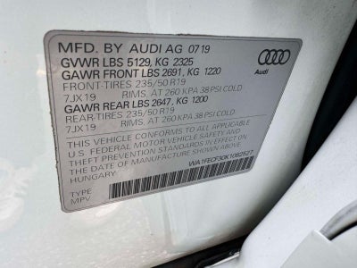 2019 Audi Q3 2.0 TFSI S line Prestige quattro