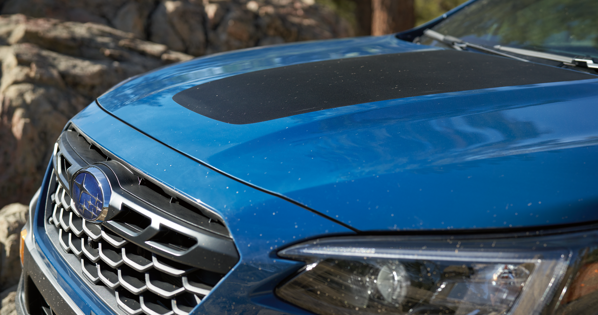 A close-up of the anti-glare hood design of the 2023 Outback Wilderness. | Subaru World of Hackettstown in Hackettstown NJ