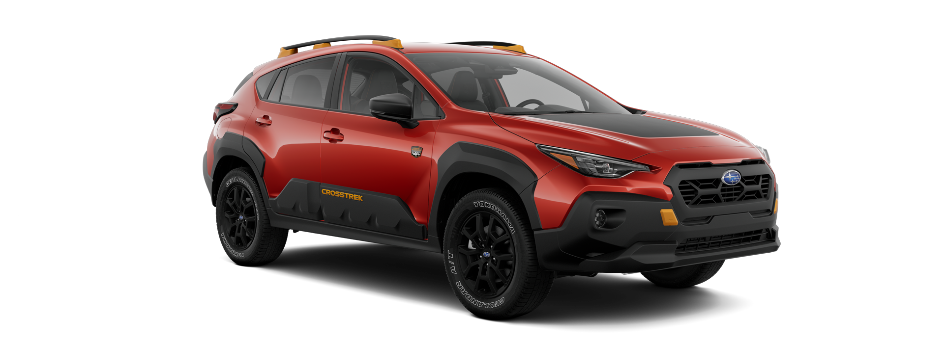 2025 Subaru Crosstrek Wilderness Shown in Sun Blaze Pearl
