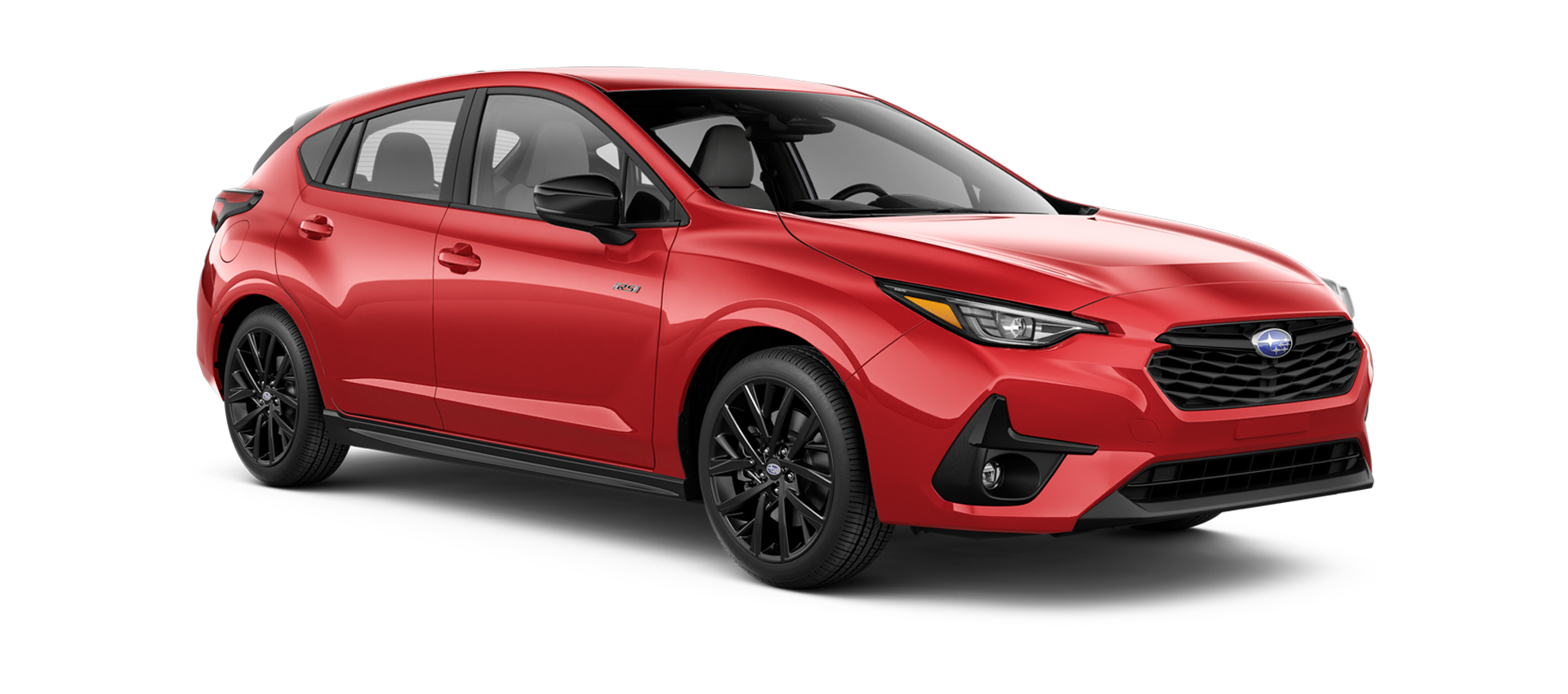 2025 Subaru Impreza RS Shown in Pure Red