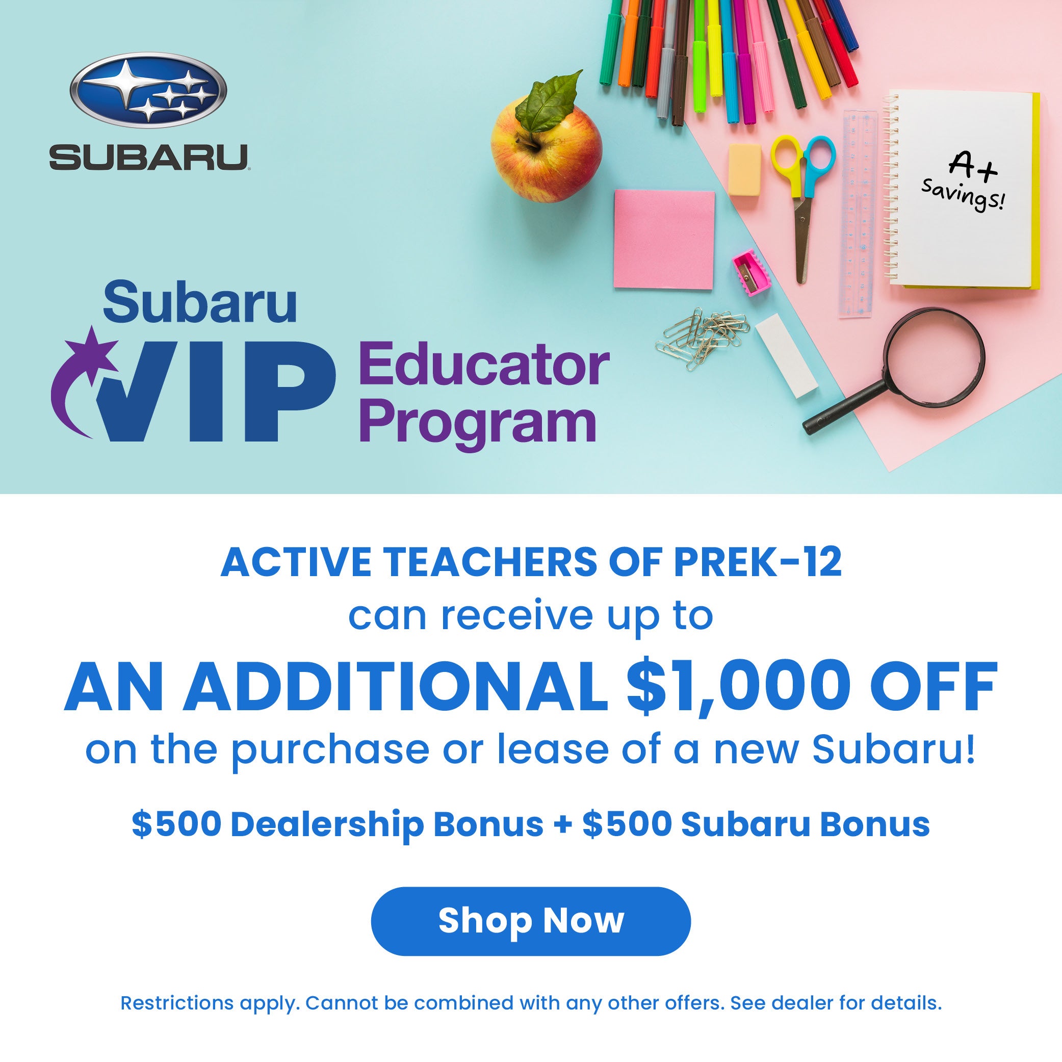 Educator $1,000 Discount