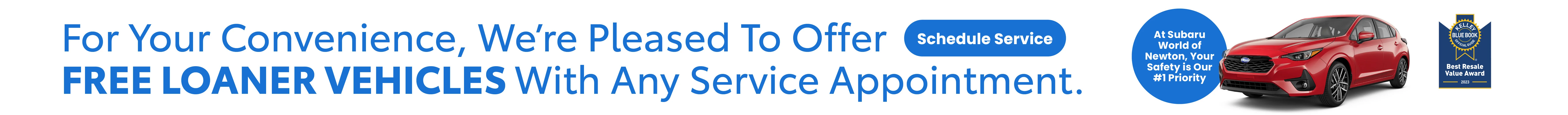Free Service Loaner Vehicles